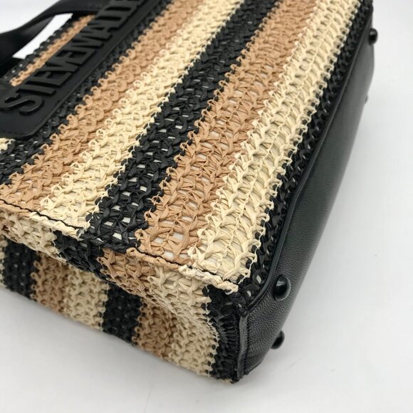 Steve Madden Beige Raffia Bflores Mini Tote With Wallet - Picture 5 of 12